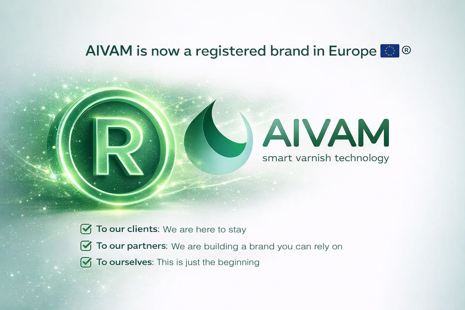We are now a registered brand in Europe 